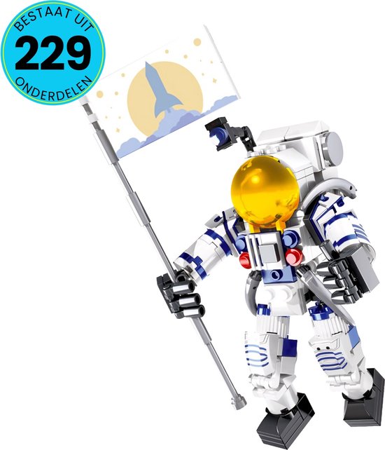 Ruimte Speelgoed Set - Geschikt Voor Kinderen Vanaf 6 Jaar - 229 Bouwstenen - Compatibel Met LEGO - Astronaut - Bouwset - STEM Speelgoed - Bouwsets - Bouwspeelgoed - Inclusief Handleiding