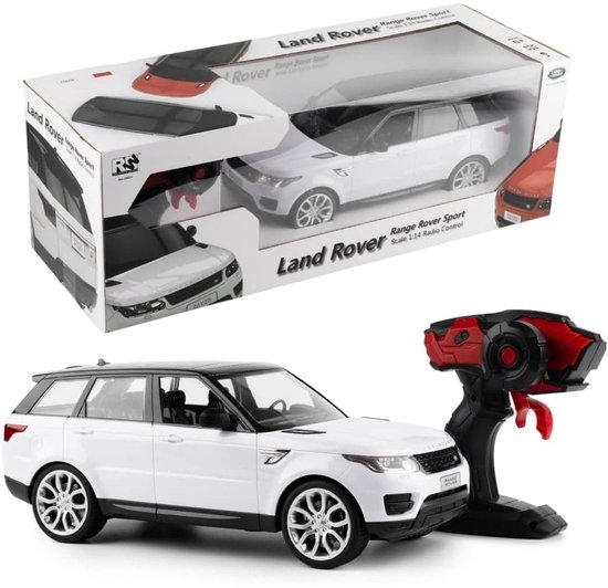 Range Rover Sport RC Auto 1:14 – Wit – Oplaadbare 7.4V Batterij + usb – Realistische SUV – speelgood
