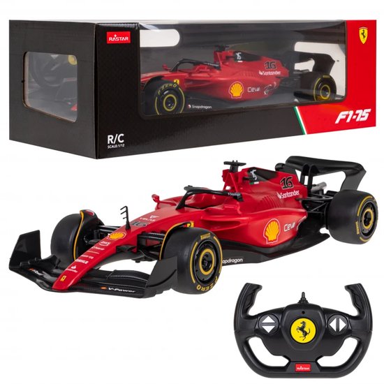 Ferrari F1-75 RC Auto 1:12 – Radiografisch Bestuurbare F1 2022 – RASTAR – Charles Leclerc & Carlos Sainz – 2,4 GHz – Speelgoed