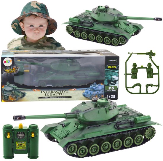 RC Tank - infrarood gevechtstank - met geluid & licht - 35 cm