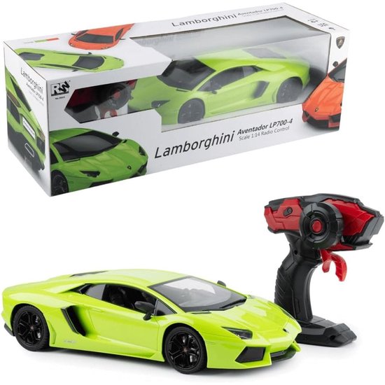 Lamborghini Aventador LP 700-4 RC Auto 1:10 – 2,4 GHz – Oplaadbare Batterij – USB-Lader – Groen