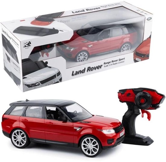 Range Rover Sport RC Auto 1:14 – Rood – Oplaadbare 7.4V Batterij + usb – Realistische SUV – speelgood