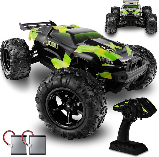 Overmax X-Monster 3.0 - RC Auto - 4x4 wielaandrijving - Schaal 1:18 - 30km/h - Bestuurbare Auto - Volwassenen & Kinderen - Afstandsbestuurbare Auto - Offroad Monstertruck