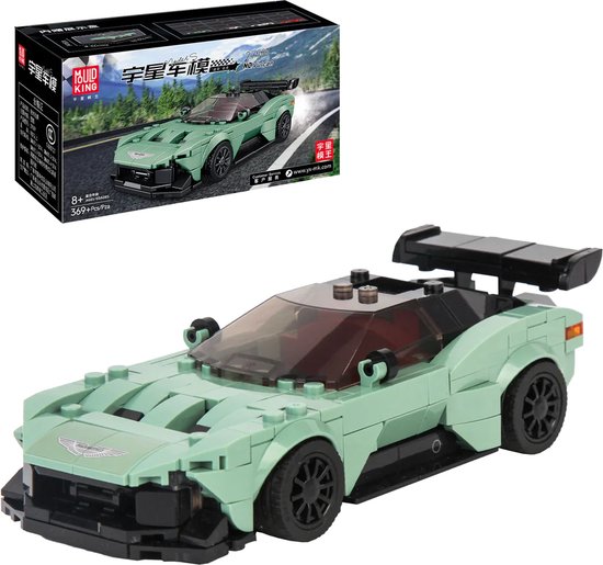 Mould King 27009 Speed Models - Aston Martin - 369 onderdelen en vitrine - lego compatibel - bouwdoos