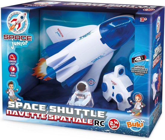 Buki Space Junior – RC Space Shuttle – Navette Spatiale – Met Licht & Geluid – 2.4 GHz – Inclusief Oplaadbare Batterij – Vanaf 3 jaar