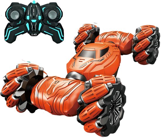 RC Stunt Buggy - Off-Road All-Terrain - Modder, Zand & Gras - Draadloze Afstandsbediende Raceauto - Kinderspeelgoedauto's - Handgebaar Besturing - Rood