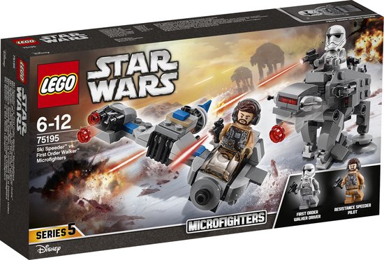 LEGO Star Wars Ski Speeder vs. First Order Walker Microfighters - 75195