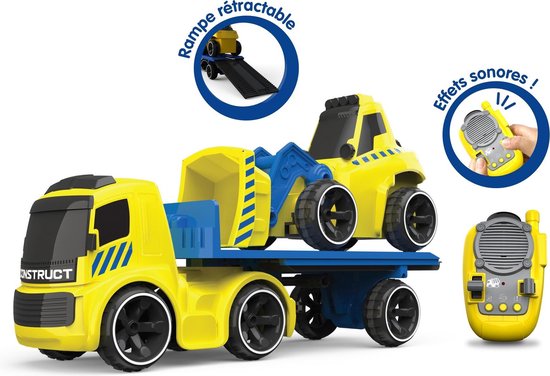 Silverlit - Tooko - Trailer Truck w. Free Wheel Bulldozer (81487)