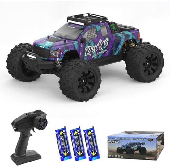 Off-road afstandsbediende raceauto 1:14 met hoge snelheid 100 km/u en borstelloze motor