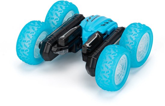 Kids LED Stunt Racer – Speelgoed auto – Acrobatische RC Auto met Lichtanimaties, 4WD, Salto’s & 60m Bereik – Inclusief Oplaadbare Batterij