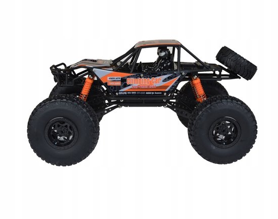 PixiPlay - XXL RC Rock Crawler - Bestuurbare Auto - 4x4 Aandrijving - 50 cm Groot - Schaal 1:10 - Off-Road