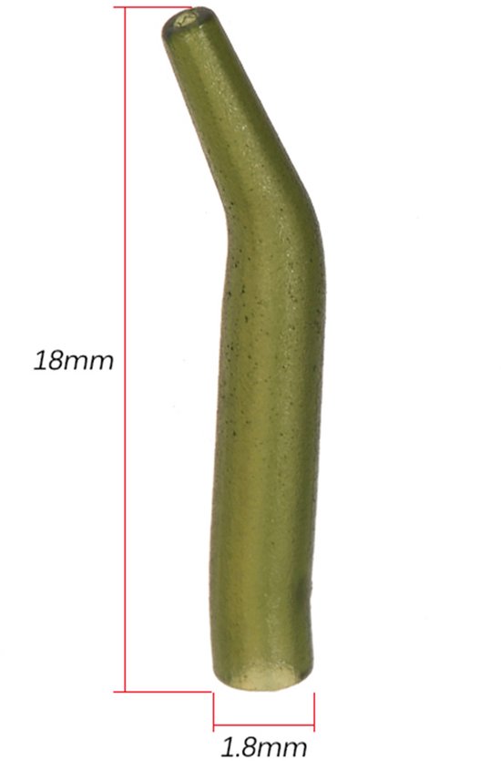 50 stuks/partij karpervishaakmouwen, haarlijnuitlijnmouwen, zachte anti-klit visgerei-uitlijner, karpervisaccessoires