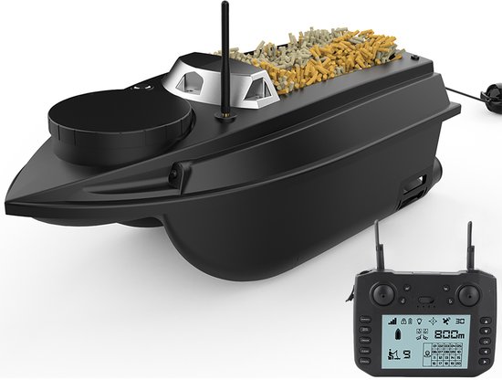 800m GPS-visboot, 9 visgronden, 180 punten, aasboot, 6,6 lbs laadvermogen, ondersteuning voor automatische cruise/positioneringspunten, cruise/routecorrectie/retour/elektronische omheining met nachtlampje, richtingaanwijzer voor vissen