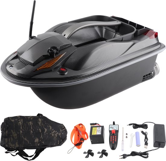 Grote RC-visboot voor buiten, hoge snelheid, 500 m, 3,5 kg belasting, spraakgestuurd, slimme routecorrectie, afstandsbediening, aasboot