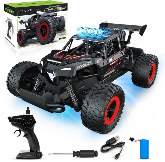 Strolox Bestuurbare Auto - Shadowchaser Afstandsbestuurbare Auto - Offroad voor Buiten - Schokbestendig