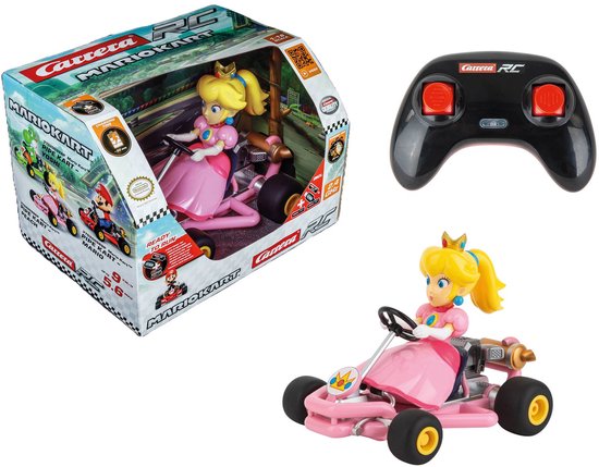 Carrera RC voertuig Auto - RC Mario Kart - Pipe Kart - Peach - 2,4GHz RC Model Kant en Klaar - Carrera Bestuurbare Auto
