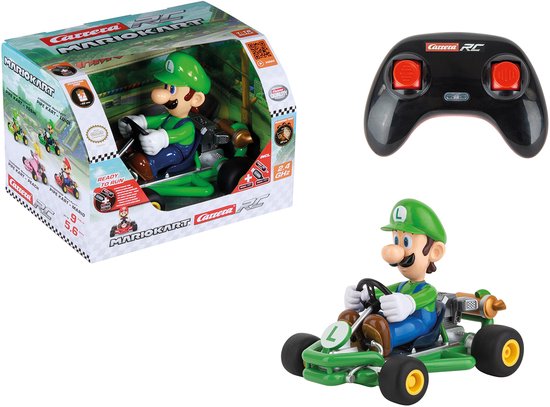 Carrera RC voertuig Auto - RC Mario Kart - Pipe Kart - Luigi - Schaal 1:18 - 2,4GHz RC Model Kant en Klaar - Carrera Bestuurbare Auto