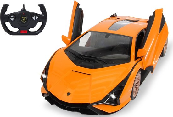 Jamara RC voertuig Auto - 403127 RC Auto Lamborghini Sian FKP 37 - Oranje - 2,4GHz RC Model Kant en Klaar - 1:14 Bestuurbare Auto