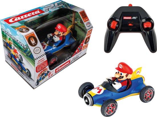 Carrera RC voertuig Auto - RC Mario Kart - Mach8 - Mario - Schaal 1:18 - 2,4GHz RC Model Kant en Klaar - Carrera Bestuurbare Auto
