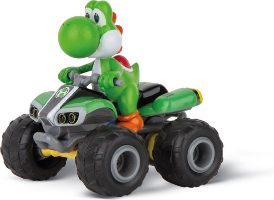 Carrera RC voertuig Auto - RC Mario Kart - Mini Quad - Yoshi - Schaal 1:40 - 2,4GHz RC Model Kant en Klaar - Carrera Bestuurbare Auto
