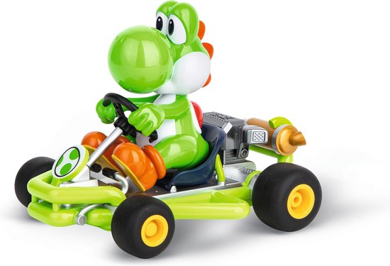 Carrera RC voertuig Auto - RC Mario Kart - Pipe Kart - Yoshi - Schaal 1:18 - 2,4GHz RC Model Kant en Klaar - Carrera Bestuurbare Auto