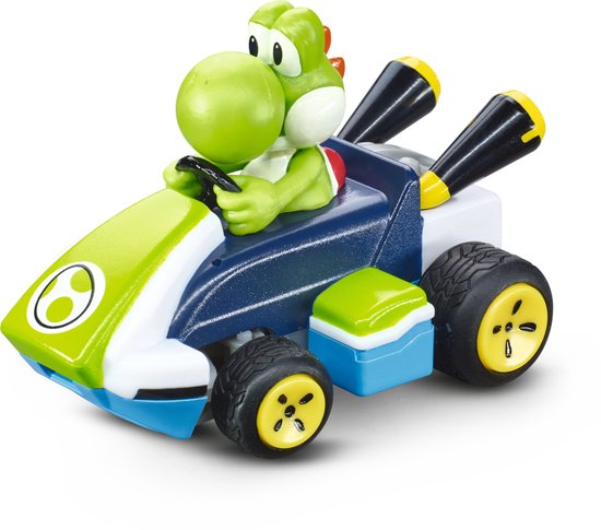 Carrera RC voertuig Auto - RC Mario Kart - Mini RC - Yoshi - Auto 2,4GHz RC Model Kant en Klaar - Carrera Bestuurbare Auto
