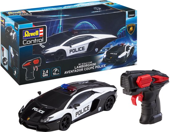 Revell RC voertuig Auto - 24664 RC Scale Car Lamborghini Aventador Coupe Police RC Model Kant en Klaar - 1:24 Bestuurbare Auto