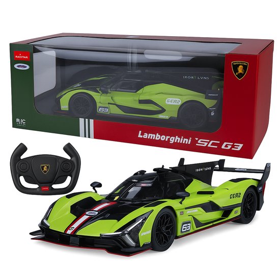 Jamara RC voertuig Auto - 402205 RC Sport Auto Lamborghini SC63 LMDH - Groen - 2,4GHz RC Model Kant en Klaar - 1:14 Bestuurbare Auto
