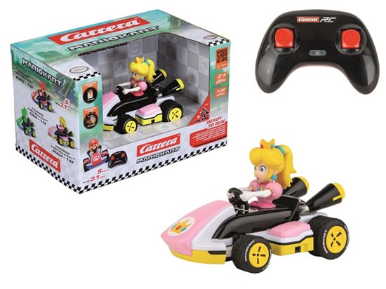 Carrera RC voertuig Auto - RC Mario Kart - R Kart - Peach - Schaal 1:32 - 2,4GHz RC Model Kant en Klaar - Carrera Bestuurbare Auto