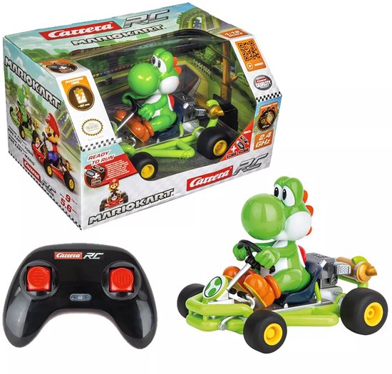 Carrera RC voertuig Auto - RC Mario Kart - Pipe Kart - Yoshi - 2,4GHz RC Model Kant en Klaar - Carrera Bestuurbare Auto
