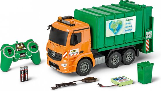 Carson RC voertuig Auto - 907672 RC Vuilnis Vrachtwagen Mercedes-Benz Arocs RC Model Kant en Klaar - 1:20 Bestuurbare Auto