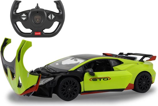 Jamara RC voertuig Auto - 402125 RC Sport Auto - Lamborghini Huracan STO - Groen RC Model Kant en Klaar - 1:14 Bestuurbare Auto