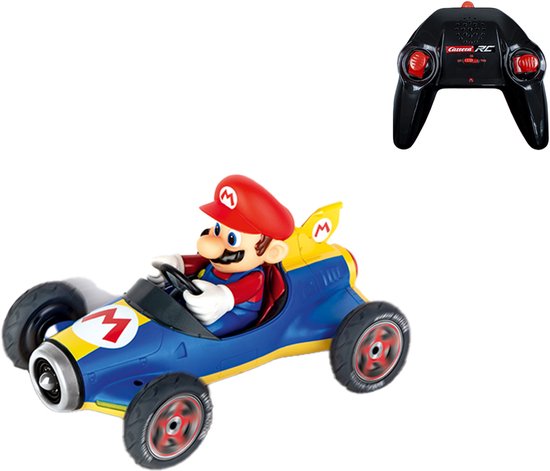 Carrera RC voertuig Auto - RC Mario Kart - Mach8 - Mario - Schaal 1:18 - 25,5cm - 2,4GHz RC Model Kant en Klaar - Carrera Bestuurbare Auto