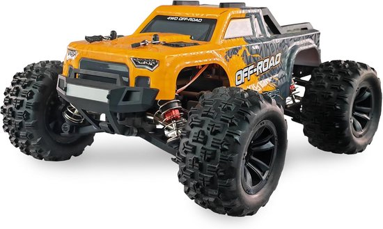 Krachtige RC Monstertruck 1:16 Borstelloos 4WD - Snelheid tot 40 km/u - Ready-to-Run Inclusief Accu & Zender