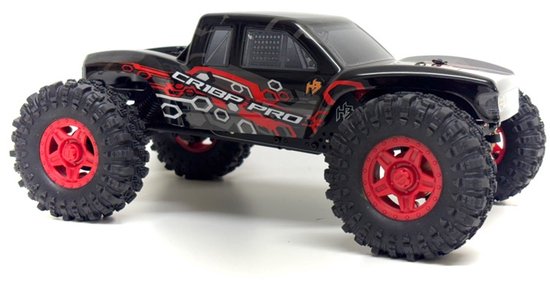 Hobby Plus CR18P EVO PRO JUICED Rood Brushless 1:18 RC auto Elektro Truggy 4WD RTR 2,4 GHz