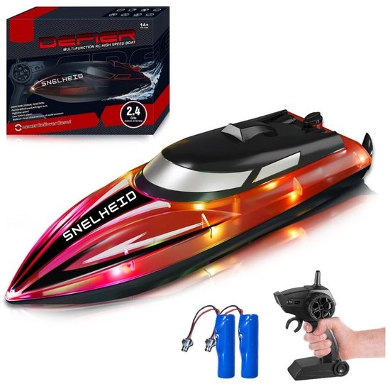 RWB® Bestuurbare Boot - RC Boot - Boot op Bestuurbare Afstand - 2 Batterijen - Blauw