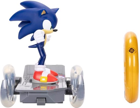SONIC THE HEDGEHOG - OP AFSTAND BESTUURBAAR SKATEBOARD MET SPEELGOEDFIGUUR