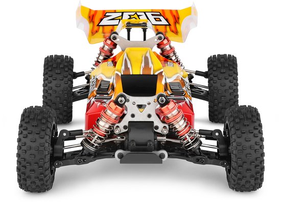 Afstandsbediening Off-road auto Hoge snelheid 75 km/u 1/14 2,4 GHz Racewagen 4WD RTR met metalen chassis
