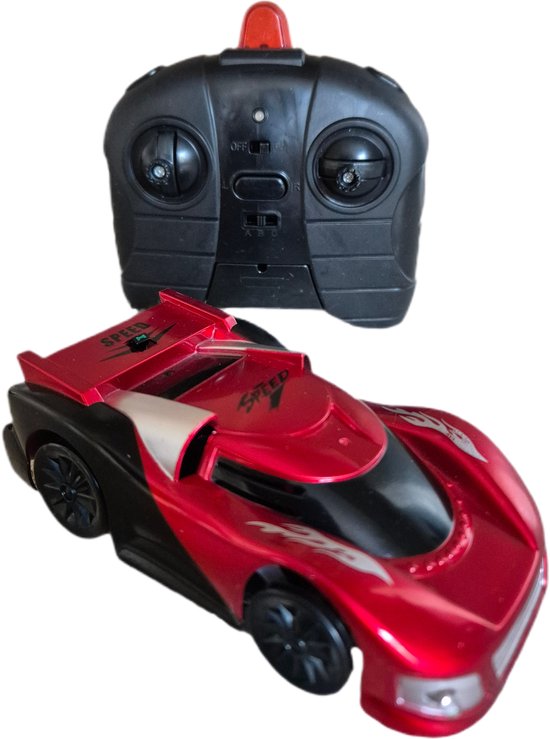 wall climber afstandsbestuurbaar race auto - rood