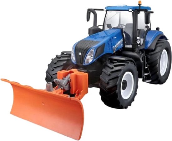 Maisto Tech New Holland T8.320 SNOW PLOW - 27Mhz (3 Bands) battery not incl. blauw schaalmodel 1:16