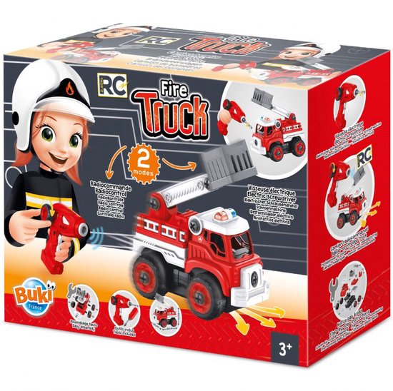 Buki - Bestuurbare RC Brandweerwagen - afstandsbediening