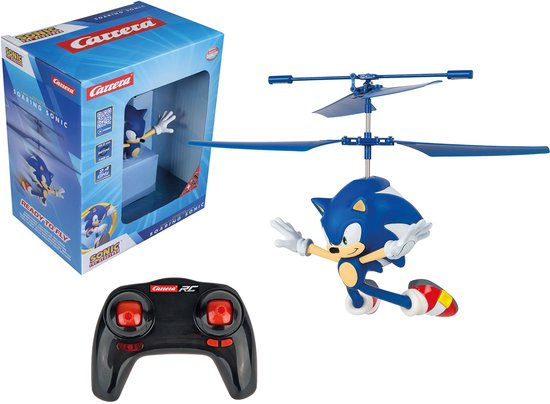 Carrera RC voertuig - RC Helikopter - Flying Sonic the Hedgehog- Soaring Sonic - Blauw - 2,4GHz RC Model Kant en Klaar - Carrera