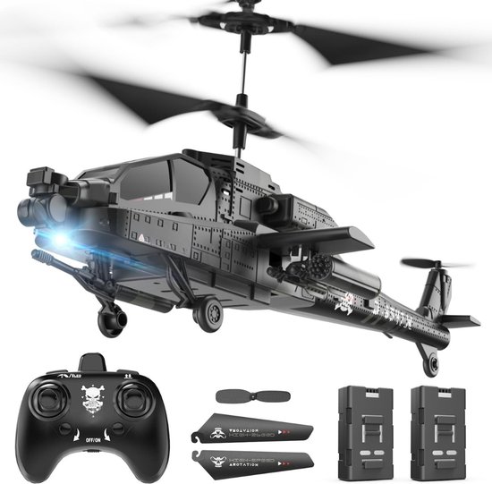 Helikopter Afstandsbestuurbaar - Helikopter 2,4 Ghz Afstandsbediening - 30 Minuten Vliegtijd - 2 Batterijen - LED-Verlichting - Hoogtehoudfunctie - Op Afstand Bestuurbare Helikopter Voor Kinderen Van 14, 15 En 16 Jaar