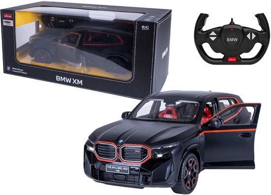 Jamara RC voertuig Auto - 402223 RC Auto - BMW XM met Handmatig Te Openen Deuren - Zwart - 2,4GHz RC Model Kant en Klaar - 1:14 Bestuurbare Auto