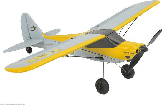 EZ-Wings Mini Club RC Vliegtuig - Vliegtuig op Afstandsbediening - 1+1 Li-Po Batterij - Incl USB oplader - Geel