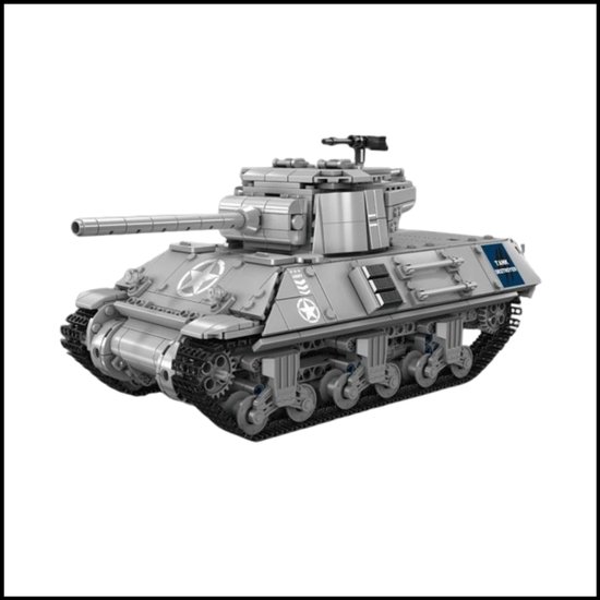 Technische RC M26 Pershing Tank - Afstandsbediening Bouwsteen - Realistisch Speelgoed - RC Fun & Educatief - Perfect Kindercadeau