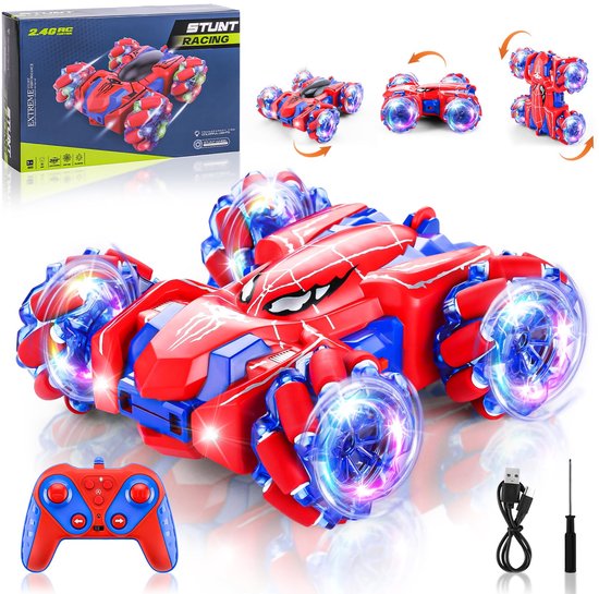 Bestuurbare Auto - Spider RC Auto - RC Stunt Car - Hyper 4WD Twist - Oplaadbaar - Voor Binnen en Buiten