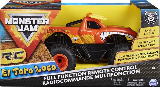 Monster Jam El Toro Loco RC Truck - Schaal 1:24 - Oplaadbaar via USB