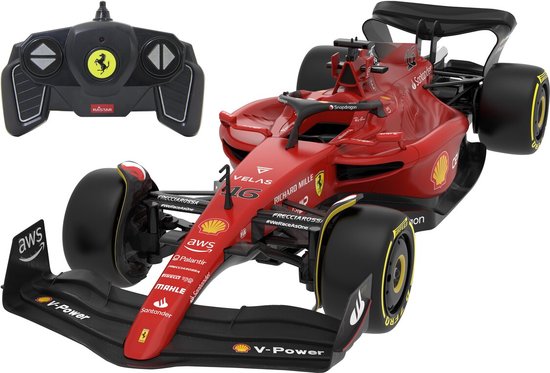 Jamara RC Ferrari F1-75 - Bestuurbare auto - Schaal 1:18 - Rood - 402110