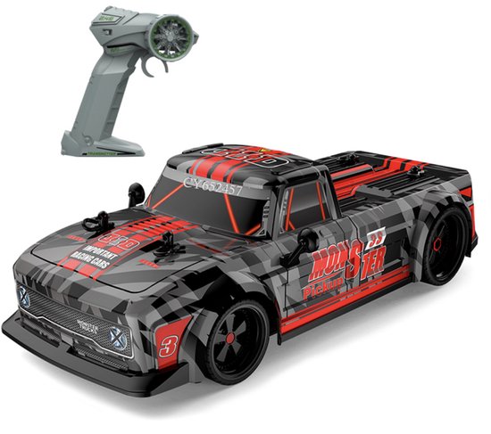 Playos RC Bestuurbare Pick-Up Auto - 1:18 - Rubberen banden - Vanaf 6 jaar